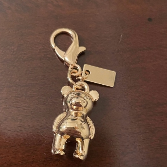 Coach Gold Bear Keychain - Picture 1 of 2